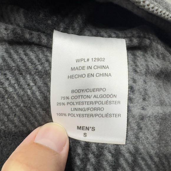 Coleman Men's Fleece Lined Full Zip Hoodie Shale Grey Heather Size Small - Picture 7 of 11